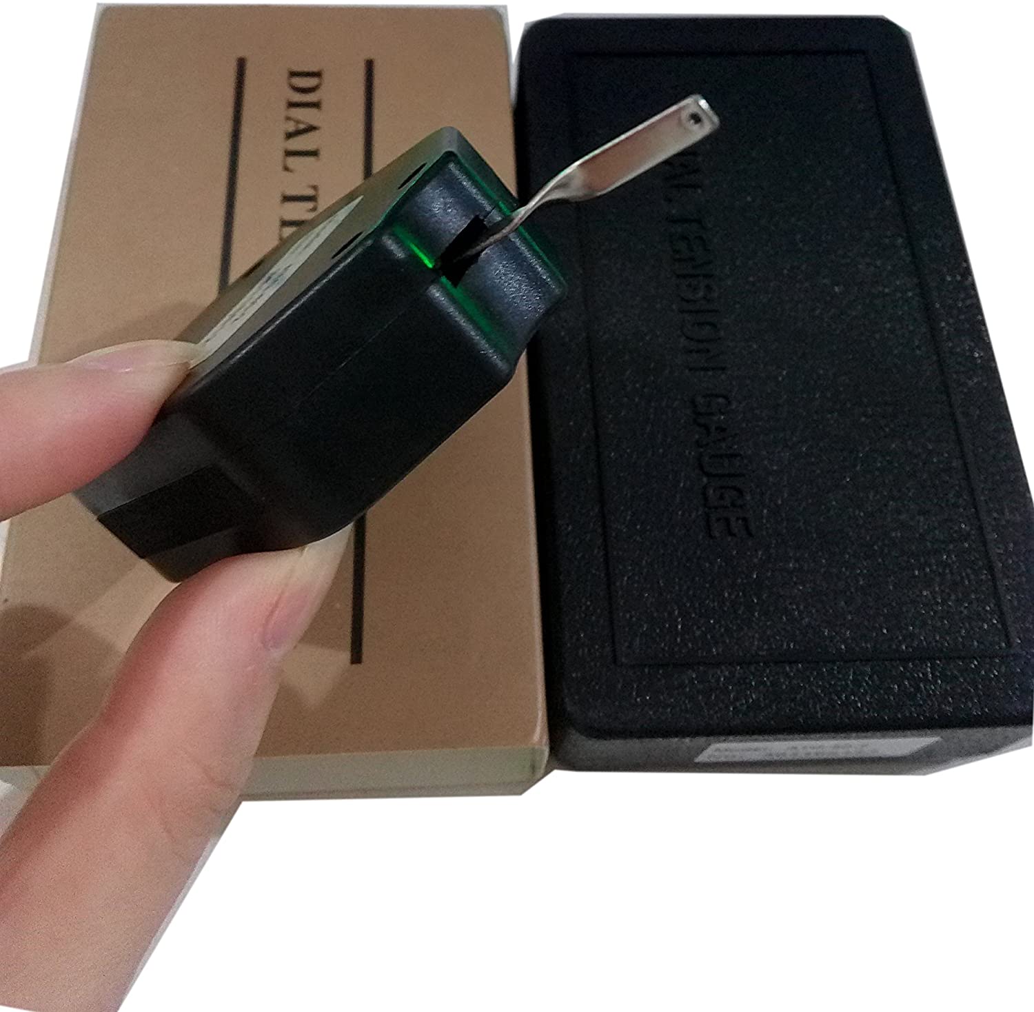 Double Pointers Tensiometer with Peak-hold 100g Dial Tension Meter Tester