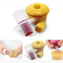 Core Cupcake Plunger Liefjes Decoratie Mini Kleur Cake Remover Willekeurige Set Kit Grappige