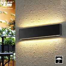 Moderne vandtæt udendørs 18w led væglampe  ip65 aluminium op og ned væglampe have veranda sconce lys 110v 220v zbw 0011
