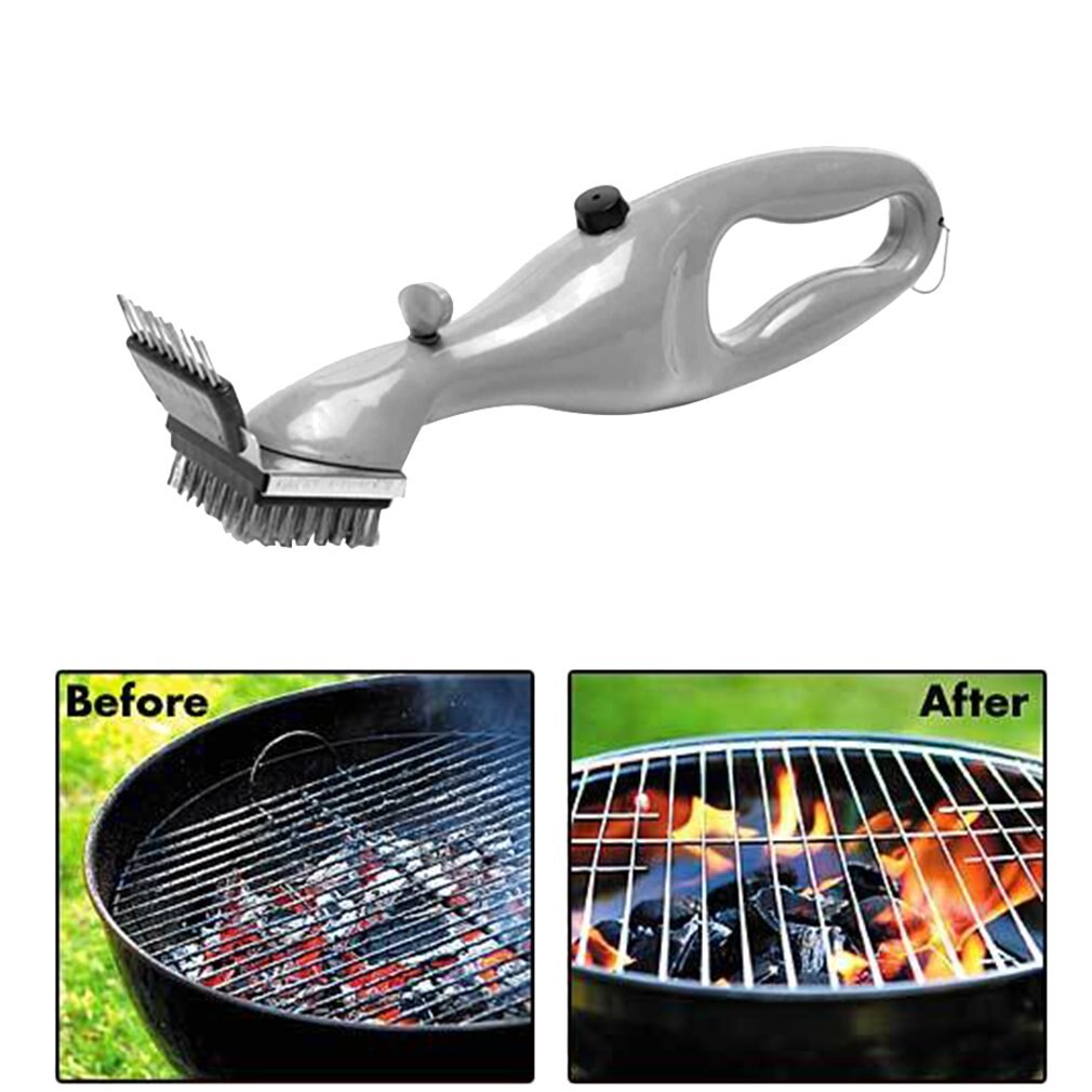 BBQ Cleaning Brush Churrasco Outdoor Grill Cleaner with Power of Steam Bbq Accessories Cooking Tools Barbecue Stainless Steel
