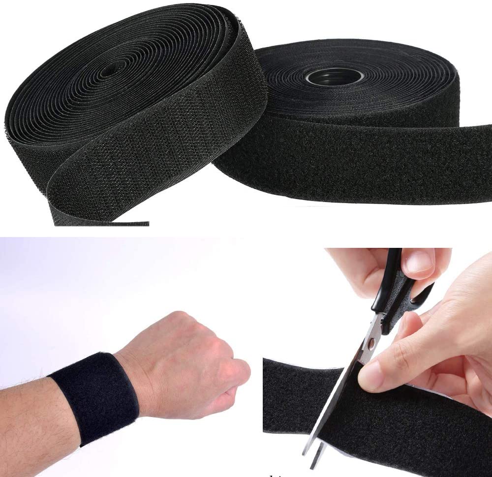 1Meter 16-150mm Sew on Hook and Loop Non-Adhesive Fastener Tape Nylon Strips Fabric Interlocking Tape Adhesive Diy Accessories