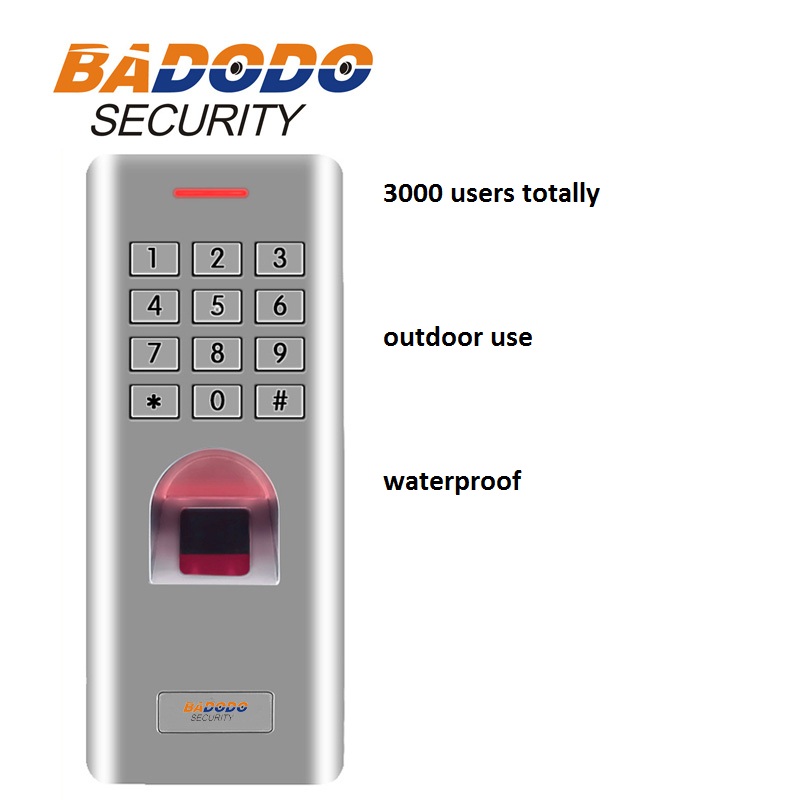 IP66 Outdoor WG26 Fingerprint password keypad access control reader for security door lock system gate opener use