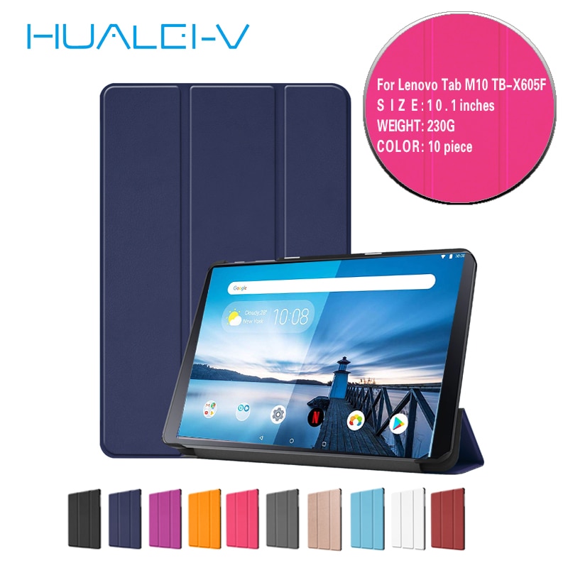 Für Lenovo Tab M10 TB-X605F TB-X605L TB-X505F Auto Schlaf/aufwachen fallen mit Alexa Anzeige Leder Für Lenovo Tab M10 Tablette Abdeckung