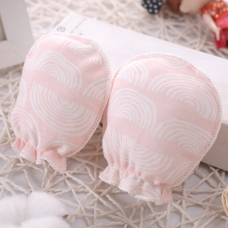 100% bébé moufles gant infantile accessoires coton bébé anti-rayures gants -né gants Protection visage
