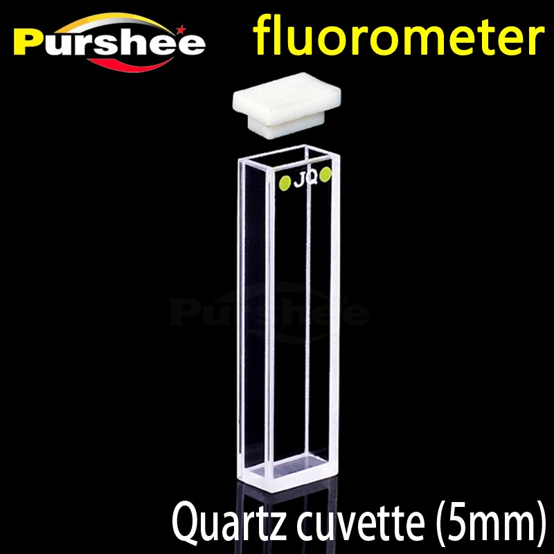 Standaard quartz fluorescentie mobiele met deksel (5mm)