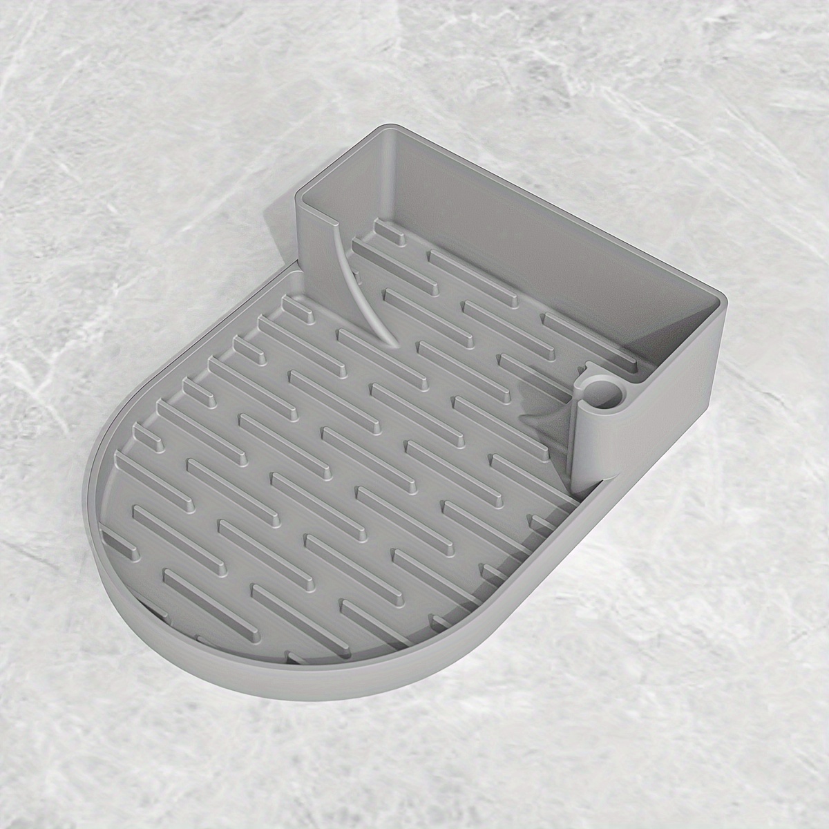 Estante para tienda en seco de vasos de , estación de secado para vasos para limpiar tazas y almacenamiento, portavasos de agua: Gris claro