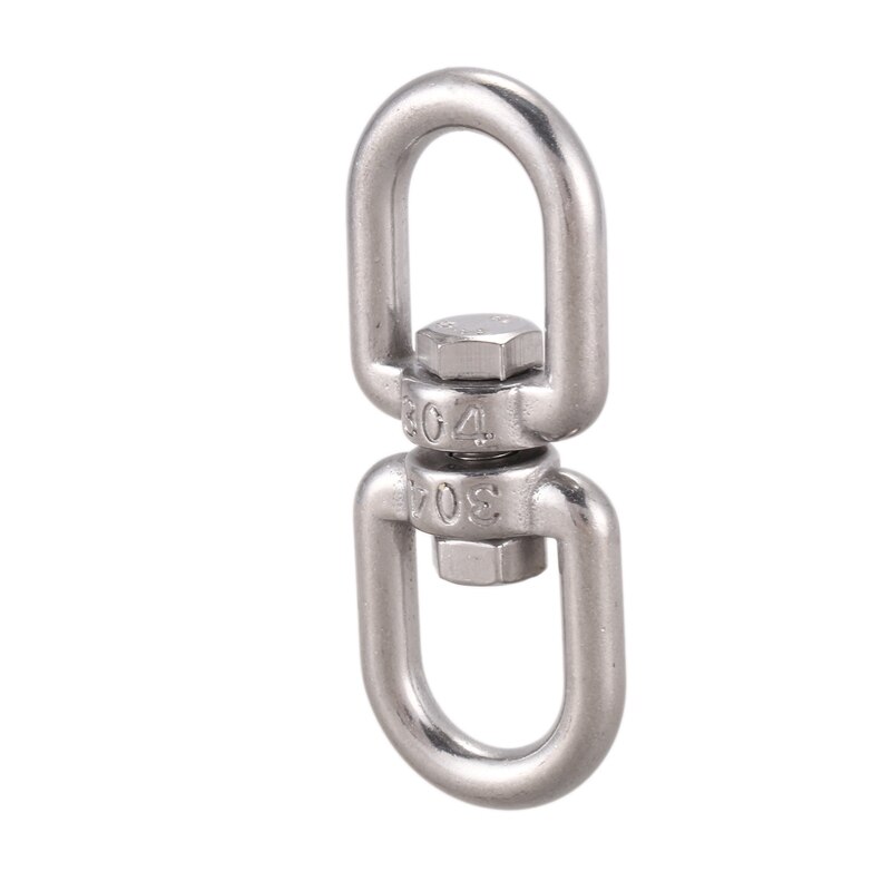 Marine Mooring Stainless Steel 6mm 15/64&quot; Eye to Eye Swivel Ring