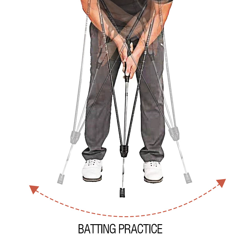 Golf-Putting-Trainingshilfe, Putting-Hilfe, Golf-Trainingsausrüstung für perfekten Putt, befestigt zu jedem Putter-Schaft...