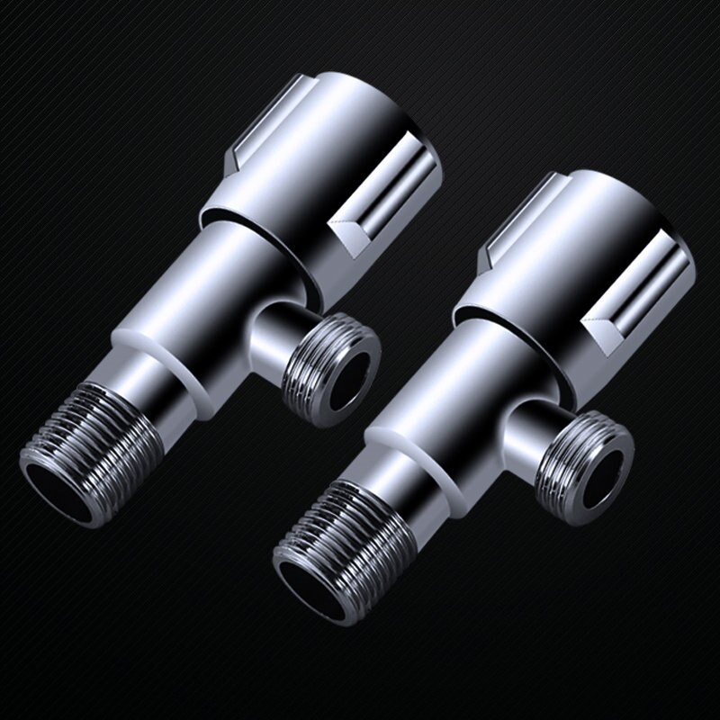 Filling Valves 304 Stainless Steel Angle Valves 1/2"Male x 1/2" Male Bathroom Bidet Valve Bathroom hardware Kitchen Sink Valve