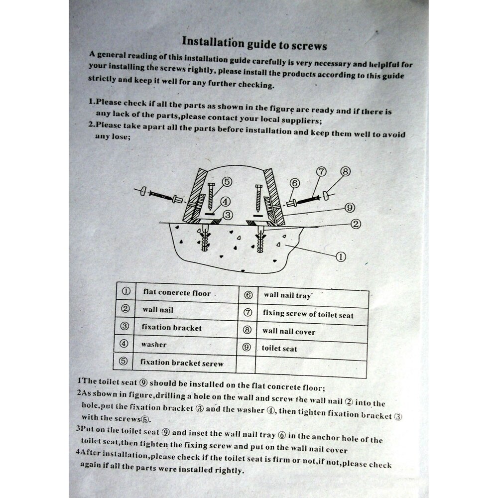 Angled Floor WC Toilet Pan / Bidet Fixing Bathroom Fitting Kit Brackets