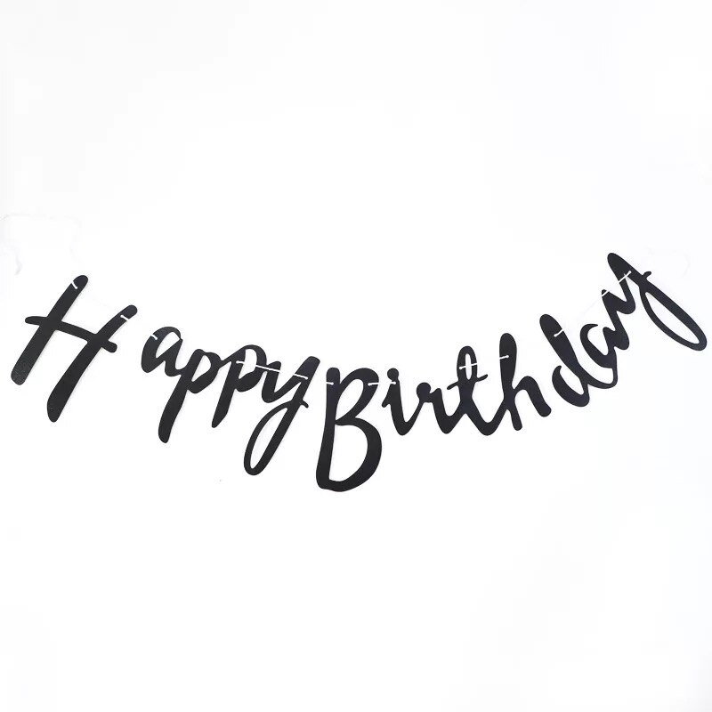 Happy Birthday Banner Bunting paper Birthday Party Hanging Garland Banner Baby Shower Decoration: green