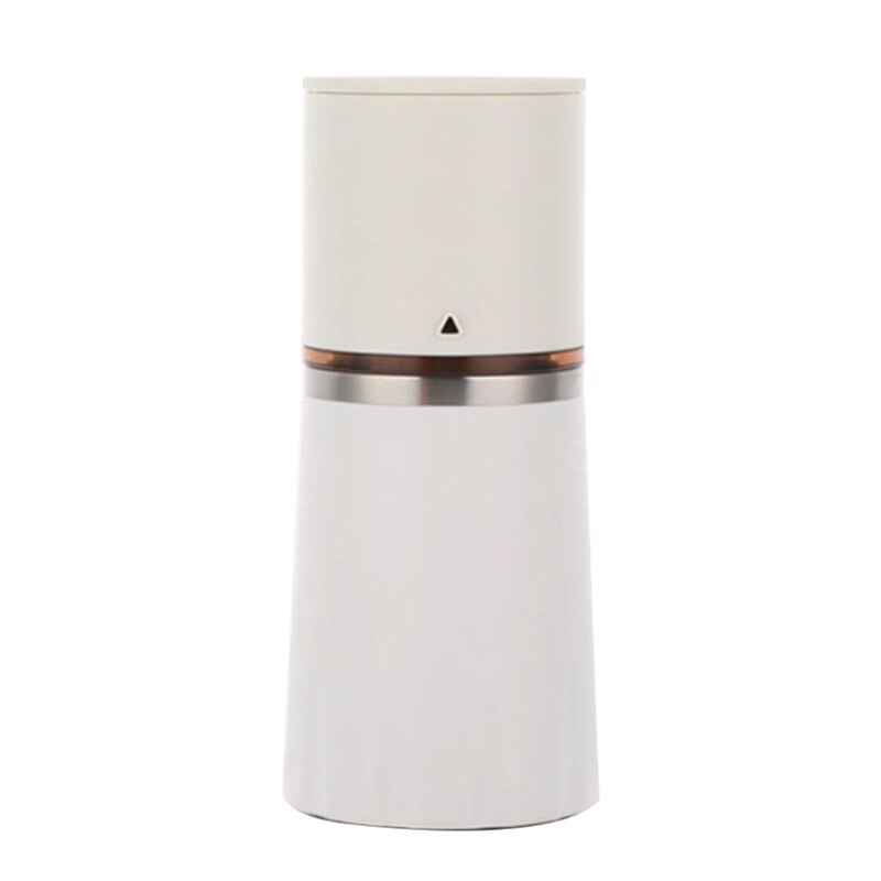 Coffee Grinding Cup Hand Grinder Travel Grinding Bean Cup All-in-one Portable: White