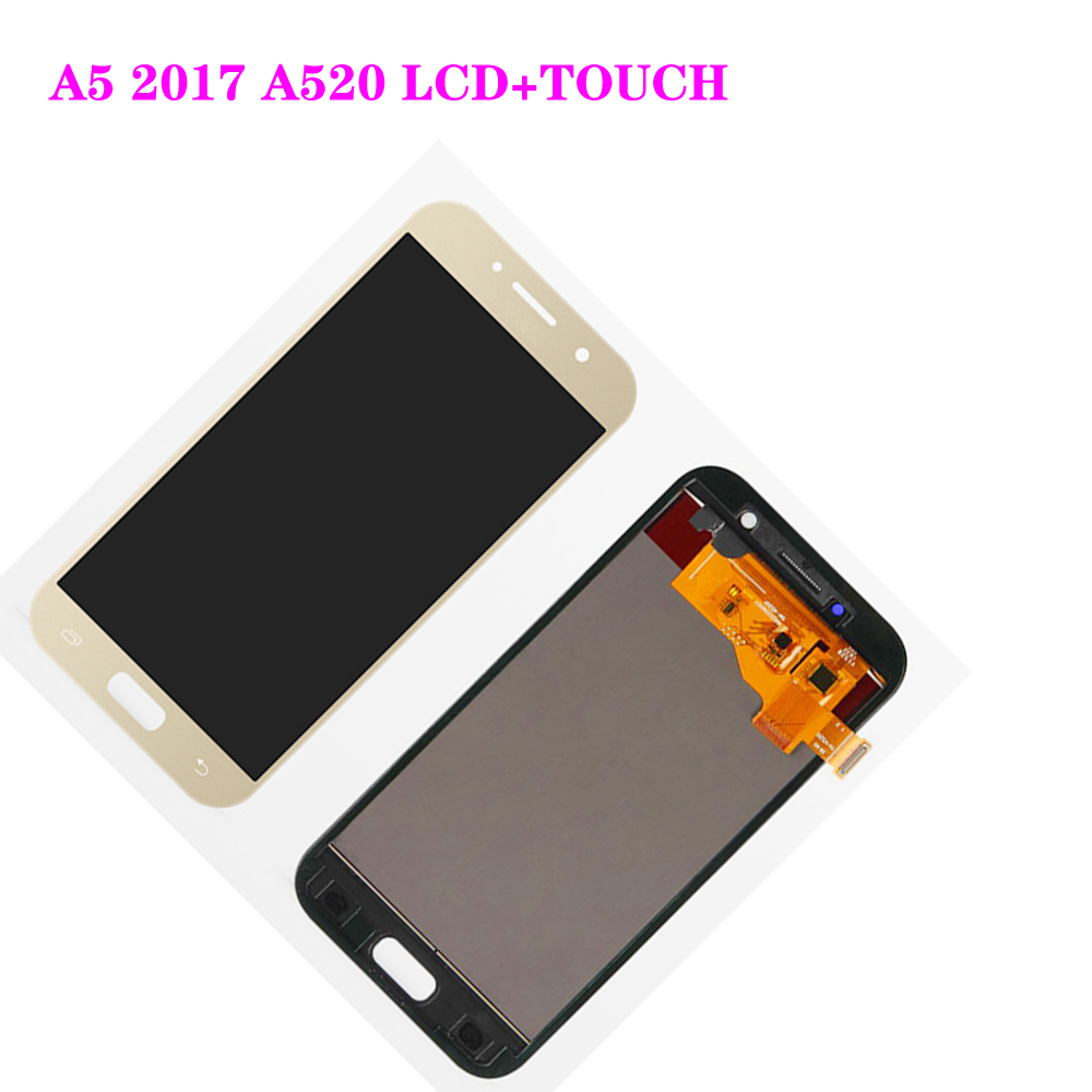 Aaa + 5.2 "Lcd Voor Samsung Galaxy A5 A520 SM-A520F Lcd-scherm Met Touch Screen Digitizer Vergadering