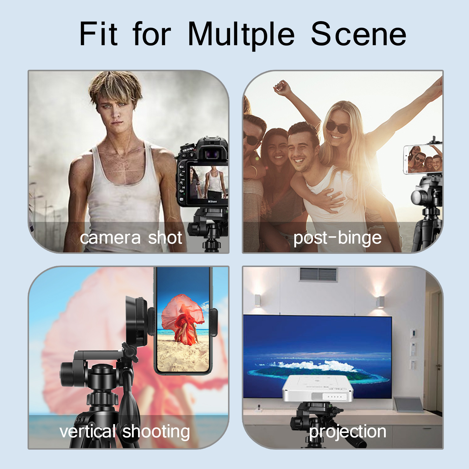Tripé para câmera digital de viagem, 55 polegadas, 140cm, profissional, alumínio, suporte alto para telefone com placas rápidas, montagem pan head para dslr slr