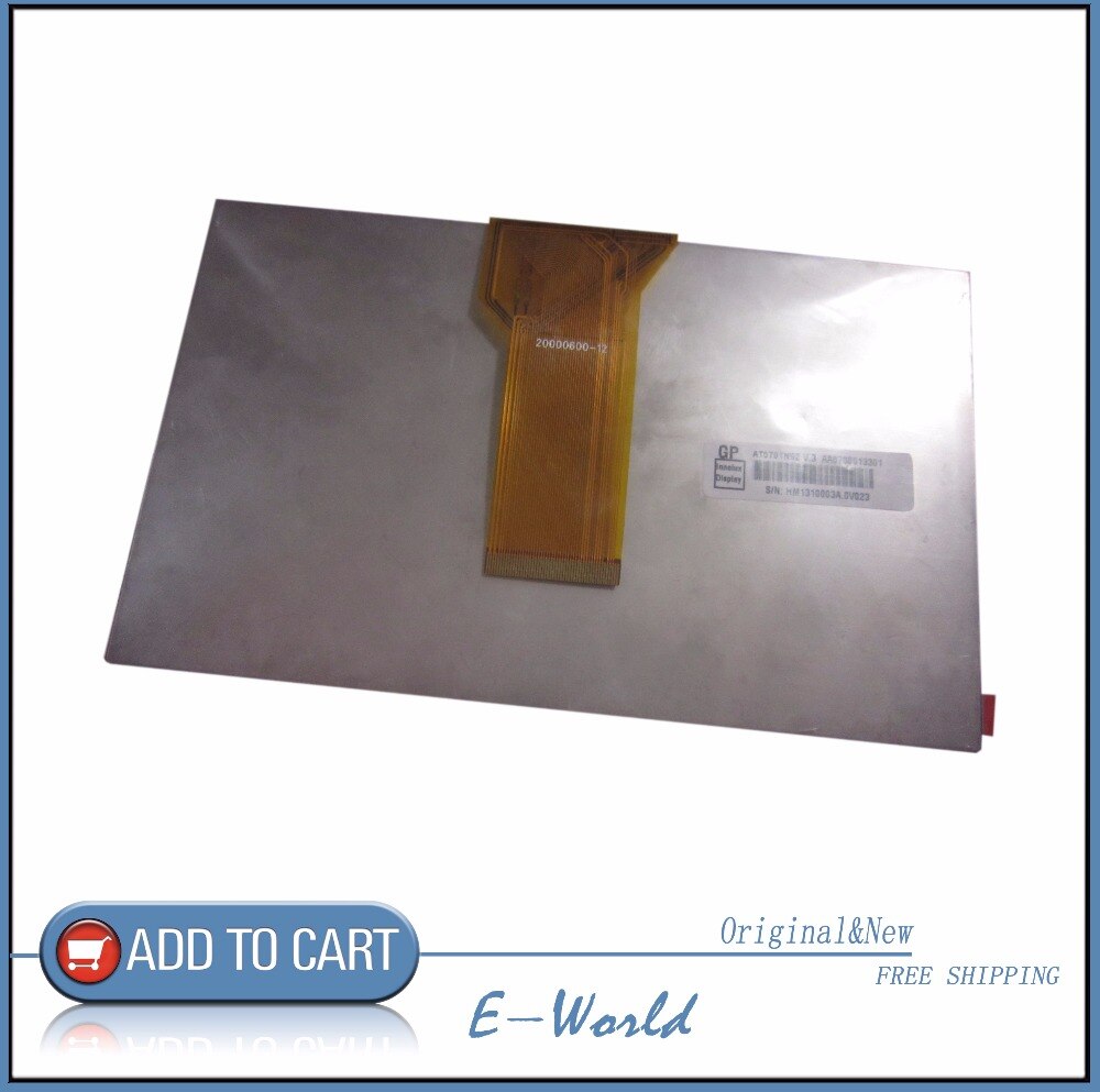Originele 7 inch lcd-scherm voor innolux AT070TN94 flex kabel 20000600-12 tablet pc