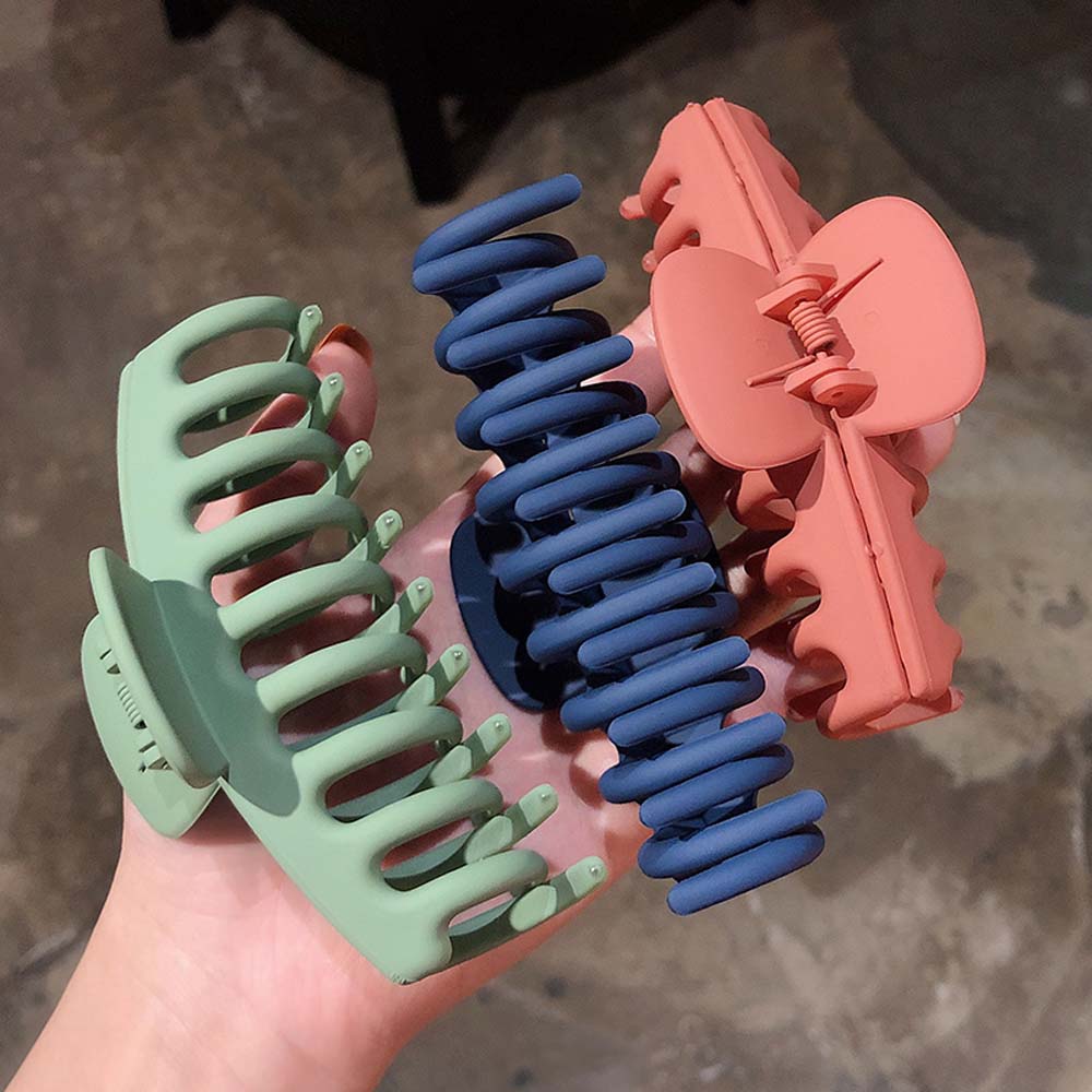 Klauw Clip Voor Vrouwen Stoere Zwarte Plastic Haar Klauw Grote Size Haar Klemmen Klauw Clip Krab Voor Haar accessoires