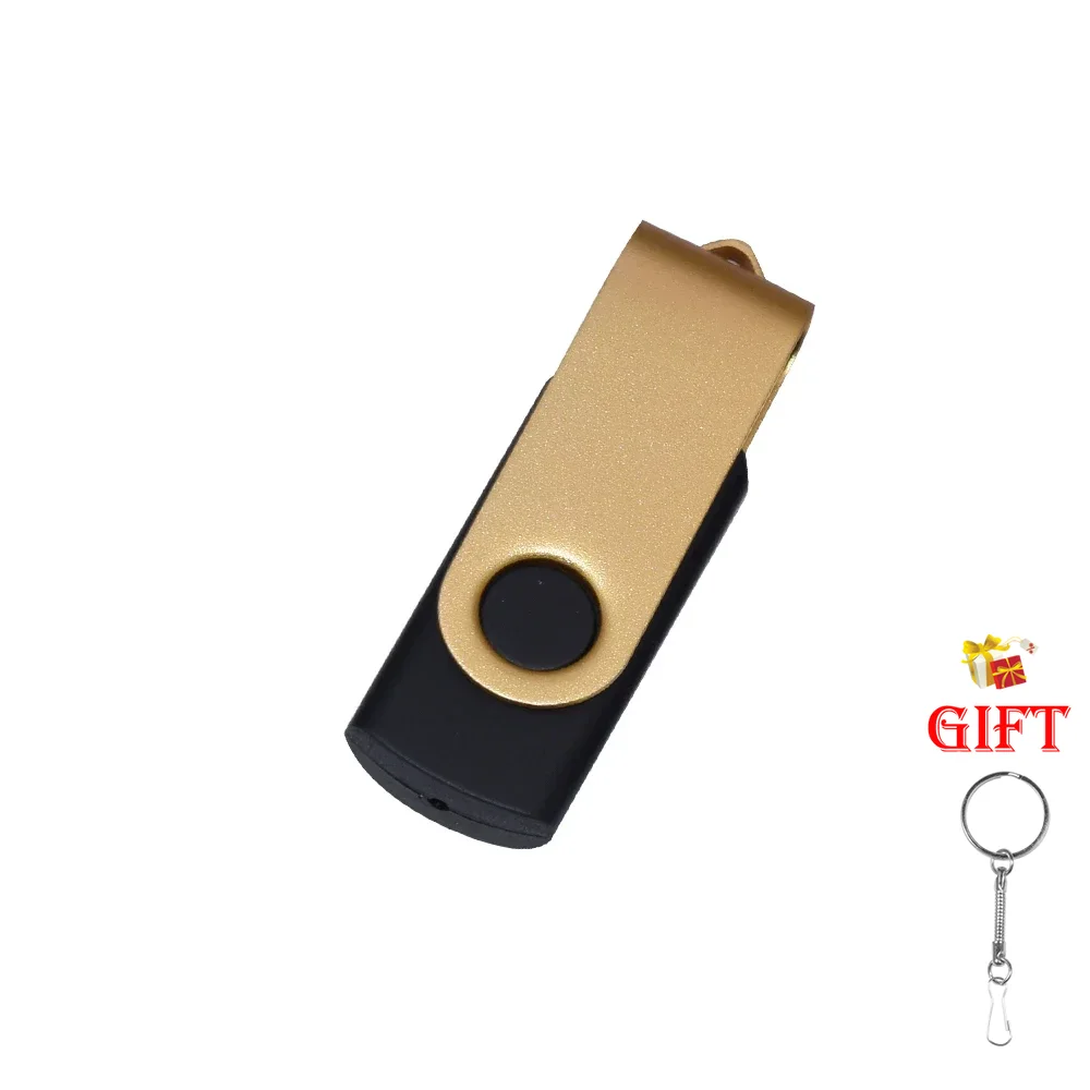 USB 2.0 USB Flash Drive Flash-geheugenkaart 32GB Pendrive 64GB USB Stick 4GB 8GB 16GB Memory Stick 128GB U Disk sleutelhanger: YELLOW / 32 GB