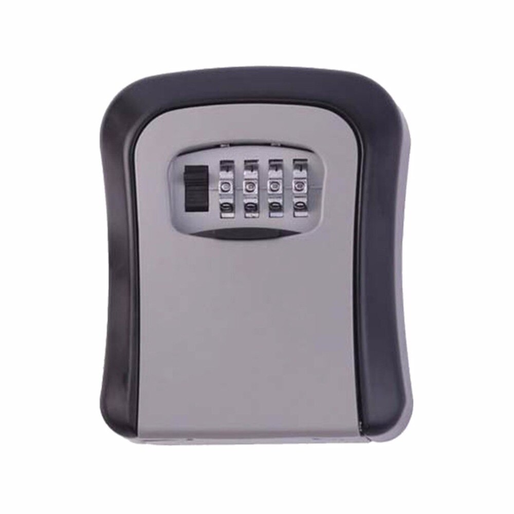 Outdoor Safe Key Box Key Storage Organizer With 4 Digit Wall Mounted Combination Password Keys Hook Organizer Boxes