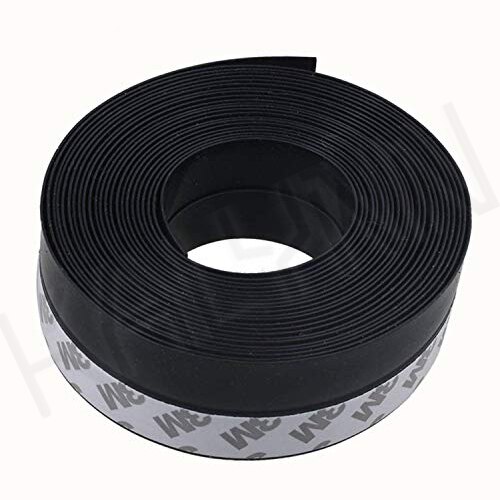 5Meters Door Bottom Seal Strip Window Self Adhesive Silicone Rubber Seal Weathering Strip Door Sealing Bar Window Sealing Tape: Black / Width 25mm 1M