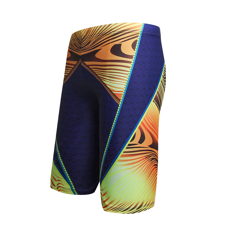 Herren-Badehose mit flachen Ecken, fünf Minuten, plus Fett, Badehose in Übergröße, schnell trocknende Badehose, Herren-Schwimmen