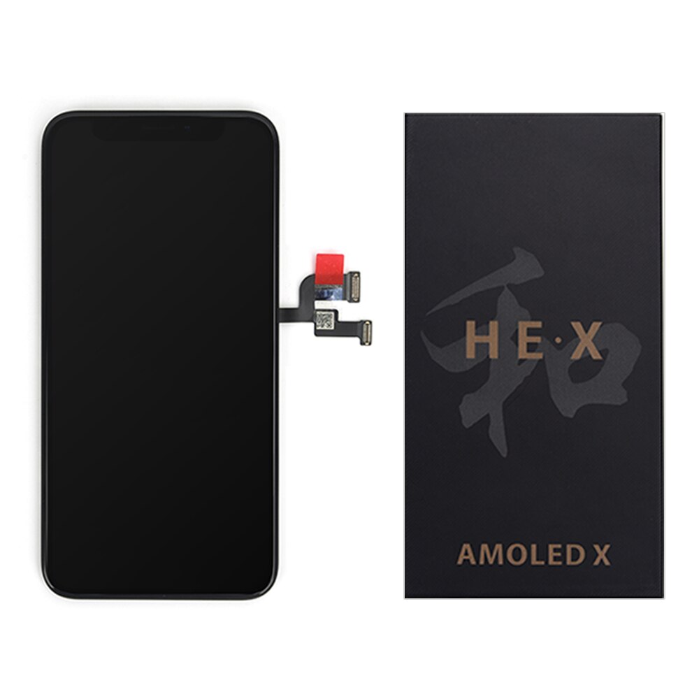 AAA +++ AMOLED 100% No Dead Pixel Screen For iPhone X HEX LCD Display Touch Screen Digitizer Assembly Replacement: Default Title