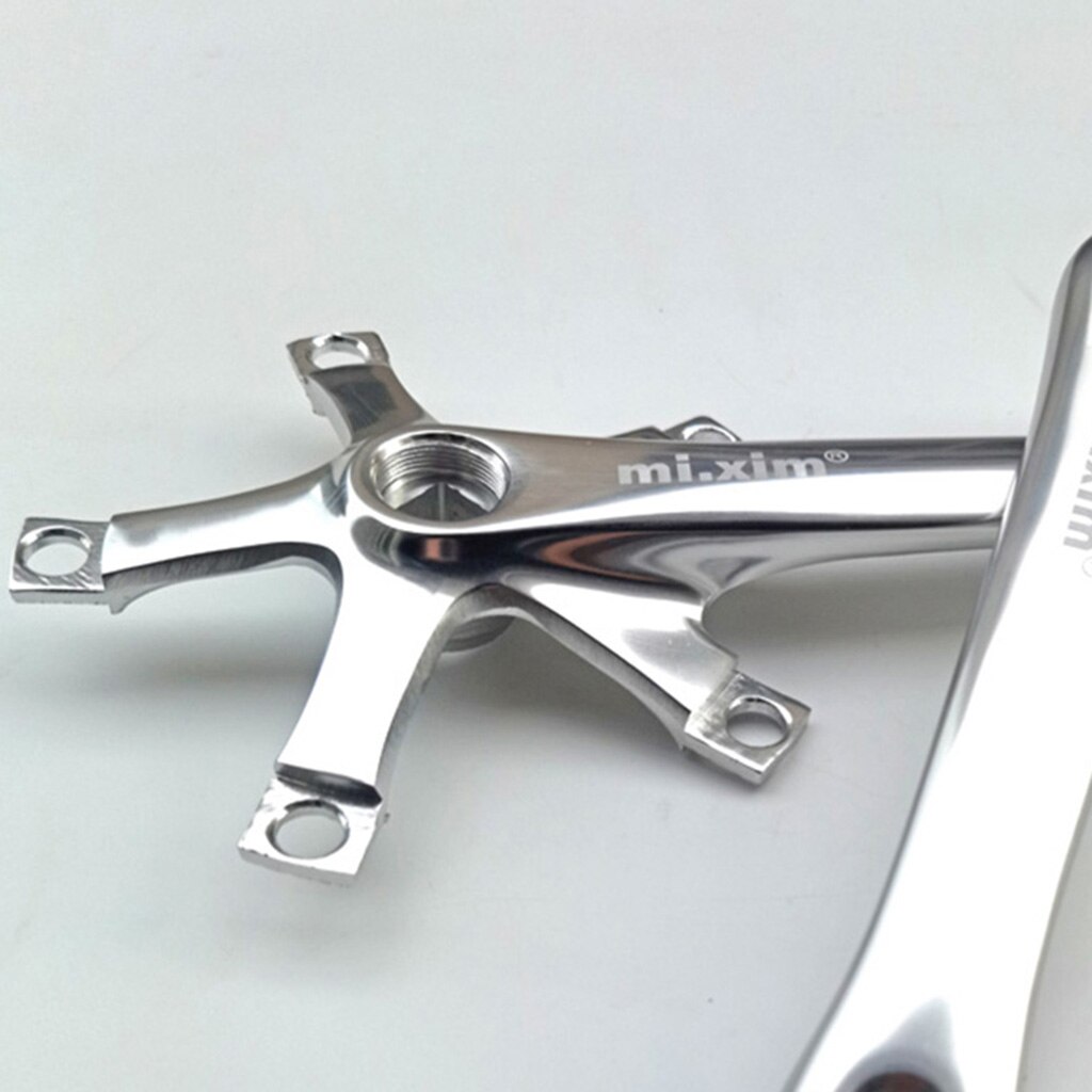 Aluminum Alloy Bike Crank Arm Set Mountain Bicycle Road Bike Crankset 165mm BCD 130 Bicycle Replacement Accessories