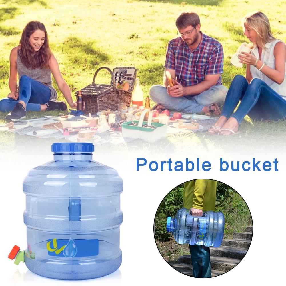 12L Free Water Bucket Carrier Water Container Beverage Dispenser Portable Hydration Bucket Picnic Camping