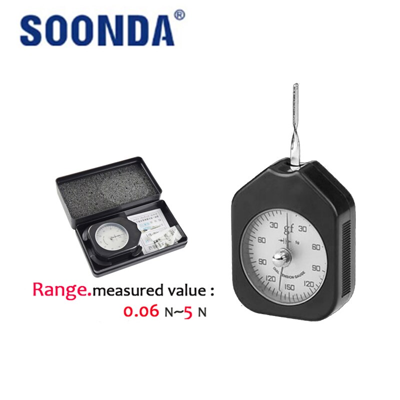 N-Unit Dial Pins Tension Meter Analog Force Gauge for Relay Contact Electronic Micro Switch Valve Spring Tension Pressure Tester