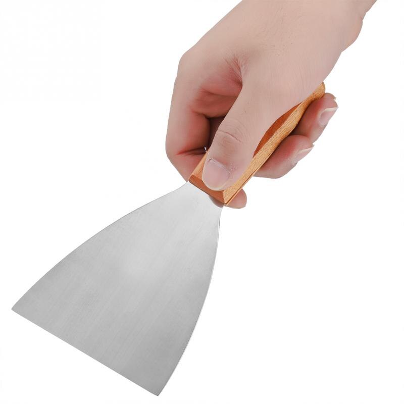 Stainless Steel Non-Stick BBQ Grill Beafsteak Griddle Spatula Hamburger Turner Scraper Pancake Flipper Cooking Tool