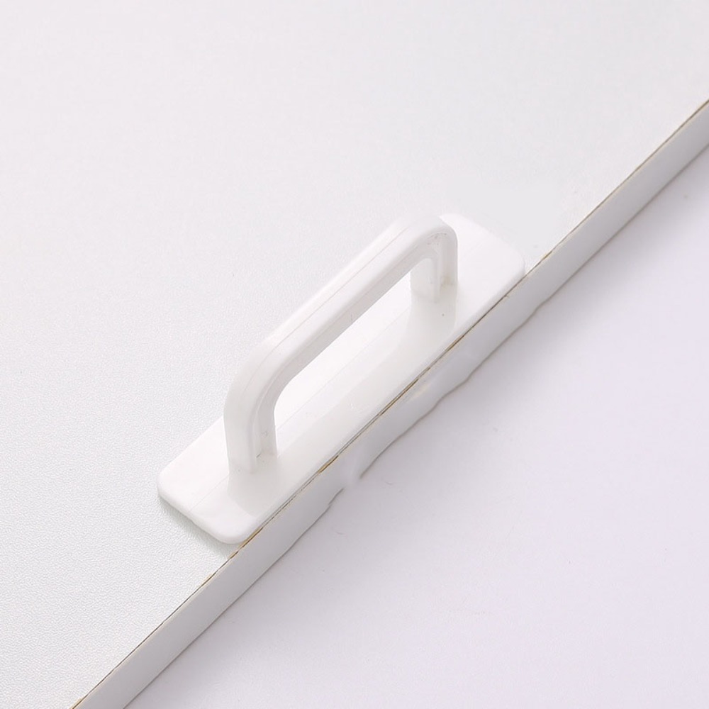 Knobs Door Handle No punching Surface Mounted Door Pull Self-adhesive Push-pull Cabinet Handle Drawer: black