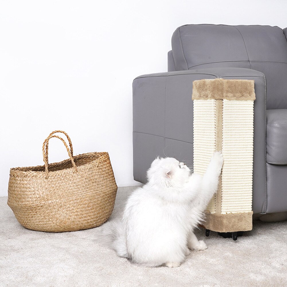 Cat Scratch Board Pet Kitten Wall Corner Scratching Mat Post Foldable Pet Sisal Cat Climbing Frame Scratching Pet Plush Toys