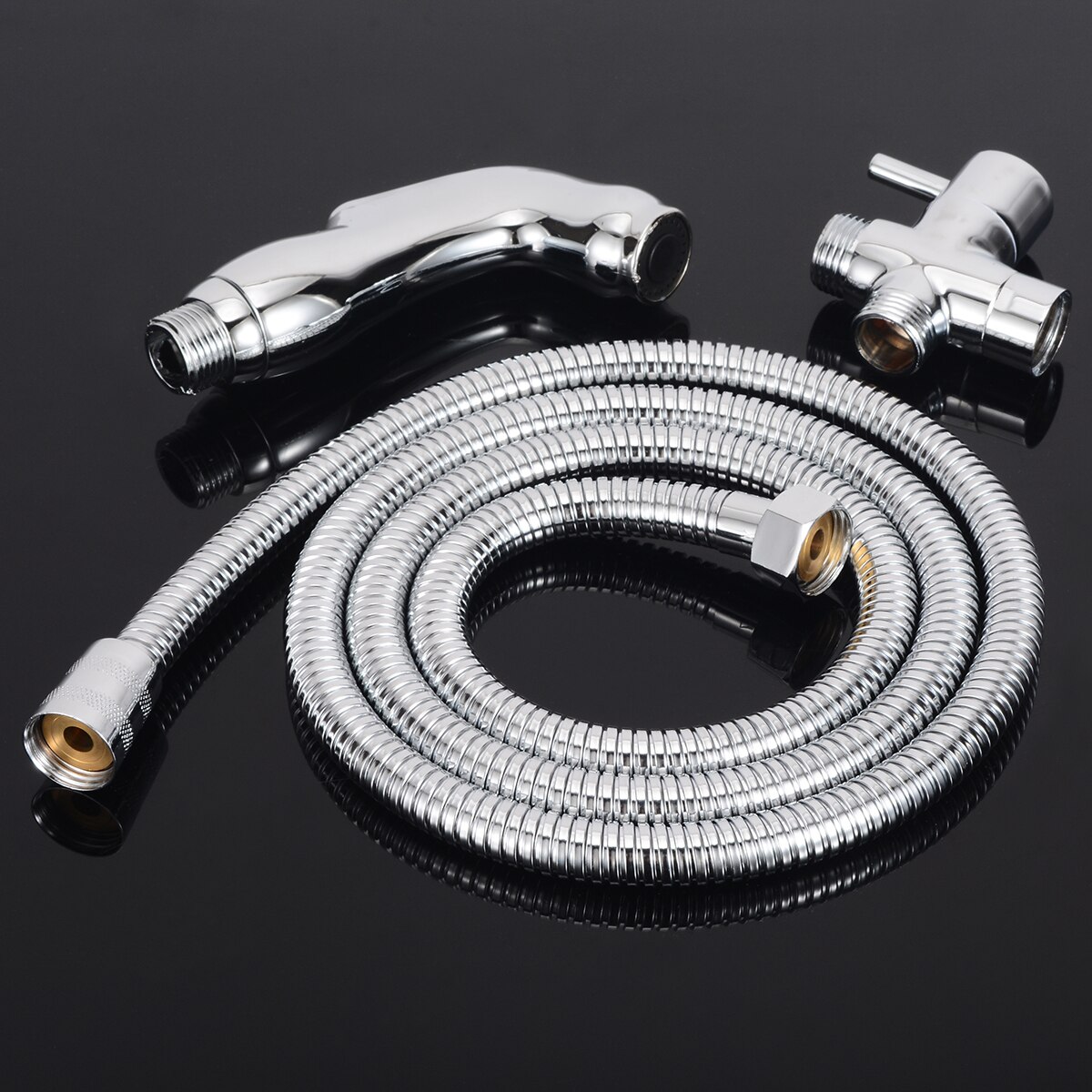 Handheld Shower Head Bidet Spray Set Wall Bracket Toilet Single Hole Tap Sprayer Set Water Saving Shower Nozzle For Bath