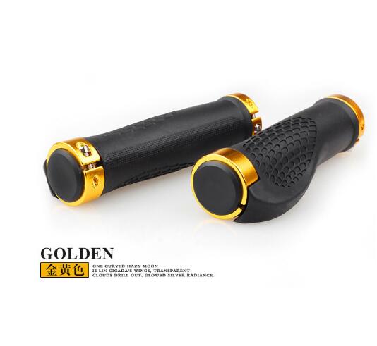 MTB Bike Lenker Grip Gummi Anti-Skid Ergonomische Berg MTB Radfahren Teile Fahrrad Griffe Schwarz Gold Rot Blau: YELLOW