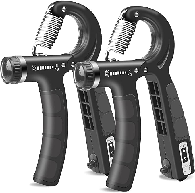 Digital Electronic Hand Dynamometer Grip Strength Measurement Meter Auto Capturing Hand Grip Power 200 Lbs / 90 Kgs: Green