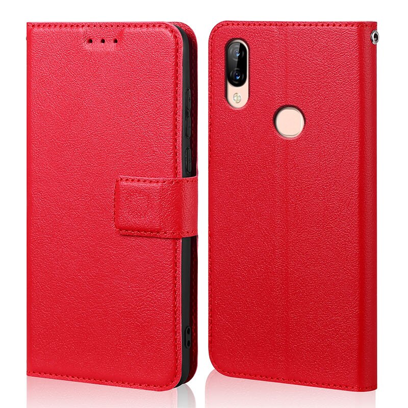 Housse de protection en Silicone pour Lenovo, étui de luxe à rabat en cuir pour S5 Pro: Red