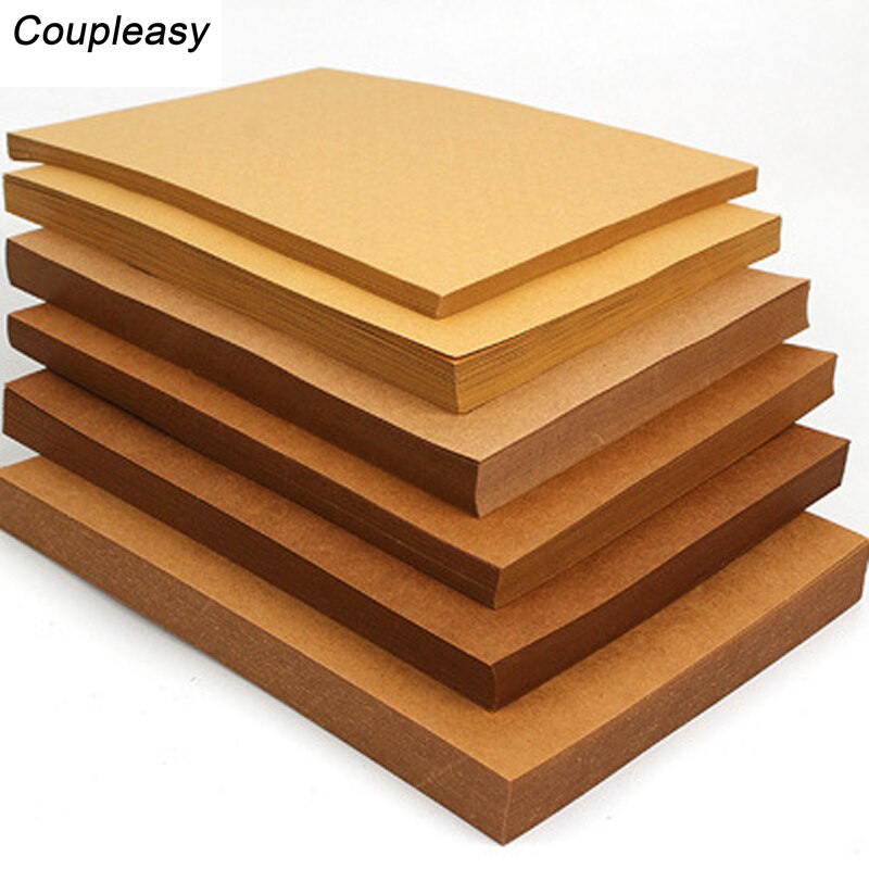 50 feuilles de papier Kraft brun A4 70 – 350g/m2, carton épais lourd fait à la main, matériaux découpés pour enfants