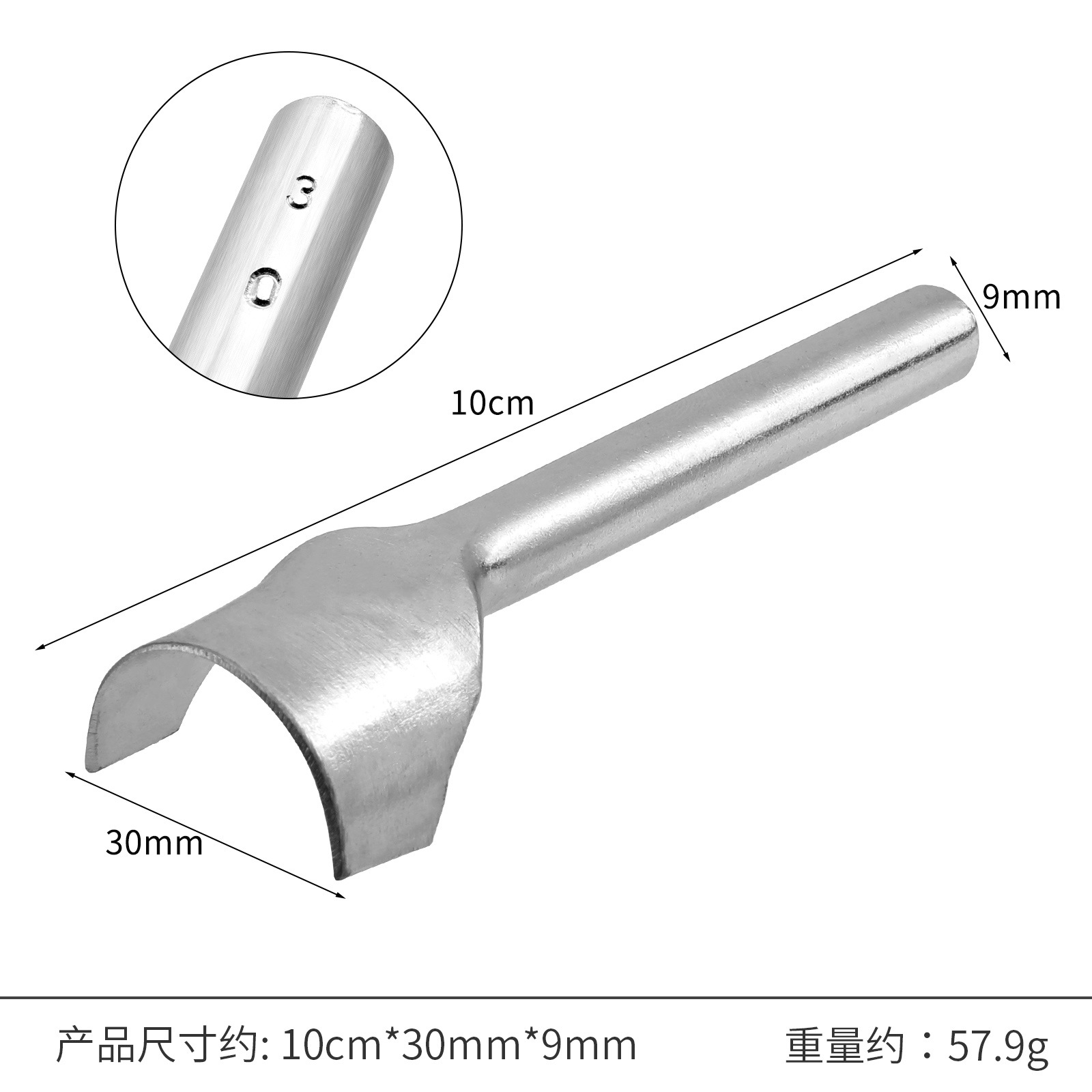 Half Round Cutter Punch Leather Craft Tools Leather Handmade Craft Tools Arc-shaped Punch for Belt Strap DIY Leather Tool: DEEP BLUE