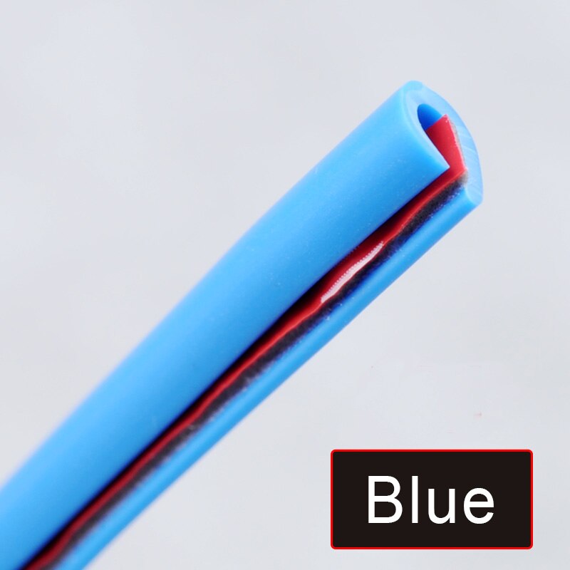 Auto bumper beschermer deurstrips rubberen rand beschermstrips zijdeuren sierlijsten kleefkras voertuig voor auto's auto: 20m blauw