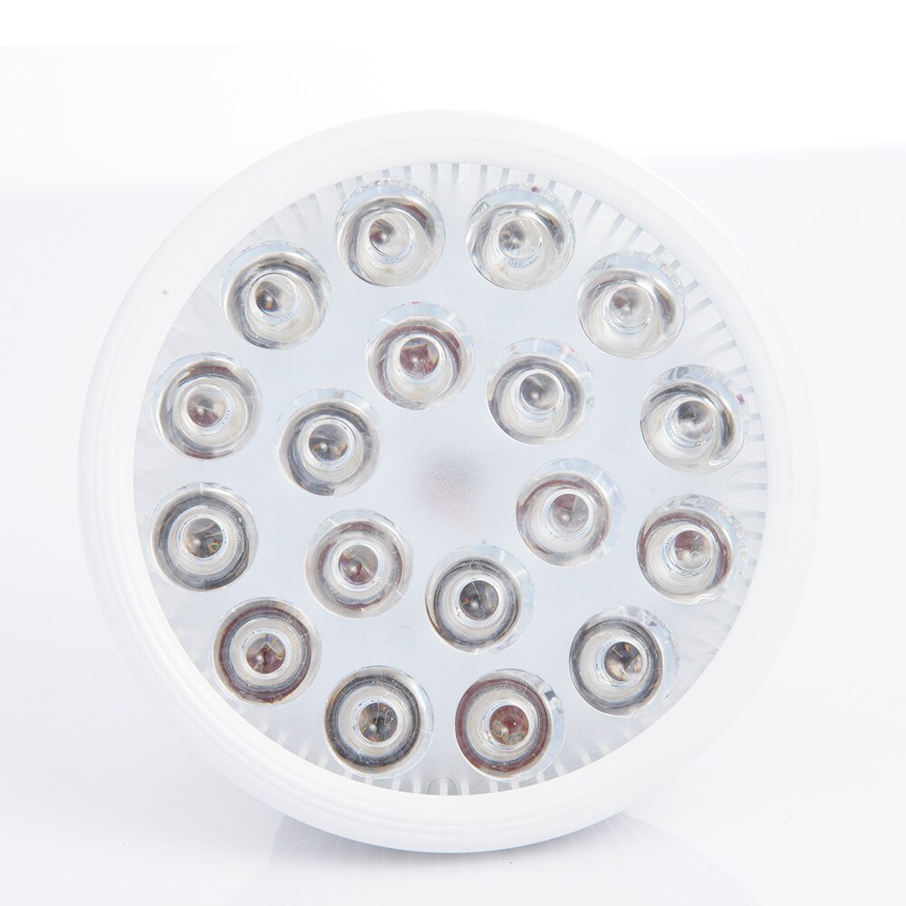 Bombilla de terapia de luz LED roja E27, 630nm, 660nm, 54W, lámpara de terapia de infrarrojo cercano, Bombilla de cultivo de luz roja