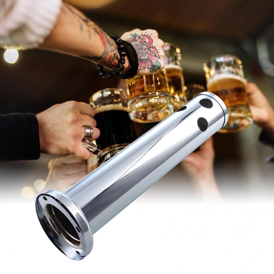 Hign 3" Stainless Steel Adjustable Draft Beer Kegerator Tower Beer Dispenser Tool Beer Column Bar Accessories