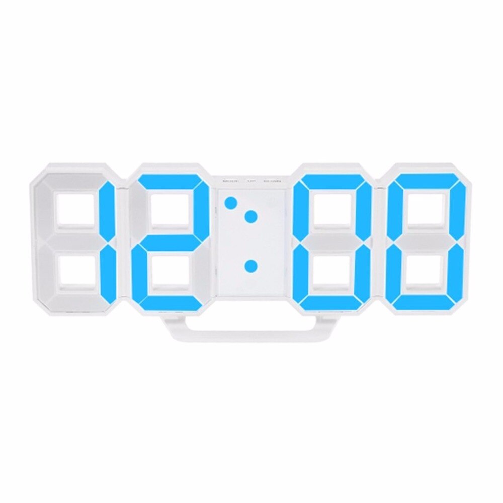 Moderne stor størrelse digital ledet vægur ur unikt vintage hjem dekoration timer ur alarm ure