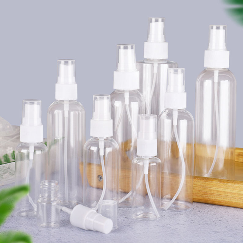 Empty Spray Bottles10/20/30/50//80/100ml Transparent Plastic Perfume Atomizer Mini Refillable Bottles Portable Travel Accessorie