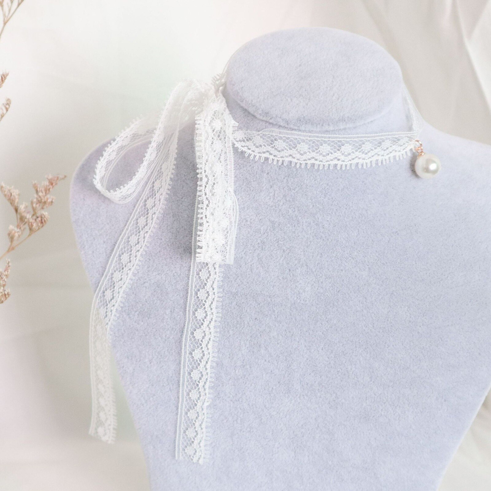 Romantic White Lace Choker Necklace Jewelry For Women Girlfriend Bride Wedding Birthday Party Jewelry Accessories 30cm long: 8-100cm