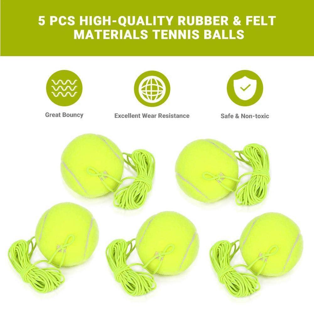 Bola de tenis de goma reforzada , amortiguador de alta elasticidad para entrenamiento de escuela y Club, pelota de entrenamiento duradera W6Y7