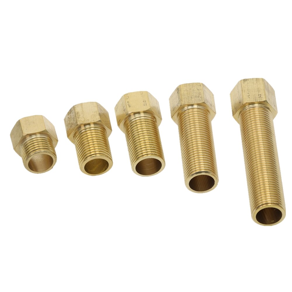 Messing Connector 1/2 "Bsp Man-vrouw Thread Veranderen Koppelstuk Recht In Adapter Fittings 28 Mm 40 Mm 50mm 70 Mm 100 Mm Lengte