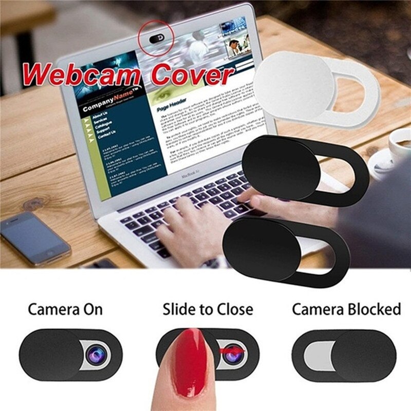 Mini WebCam Cover Shutter Magnet Slider Web Cam Camera Sticker for Macbook Pro Laptops PC IPhone IPad Phone Lens Privacy Blocker