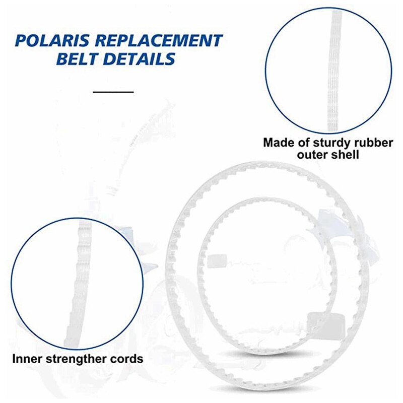 Belt Replacement Kit,for Polaris 9-100-1017 Belt Kit,Small and Large Belt for Polaris 360 380,Polaris Pool Cleaner Parts CNIM Ho