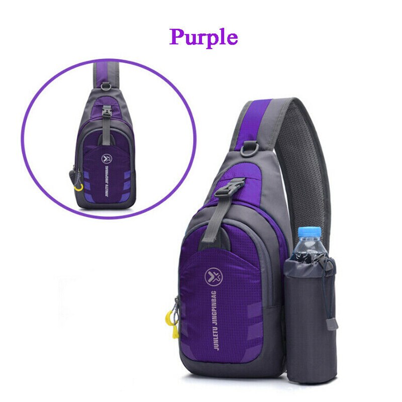 Vrouwen Mannen Handtas Waterdichte Kleine Borst Bag Pack Reizen Schouder Sling Cross Body Kleuren Patchwork Populaire: D