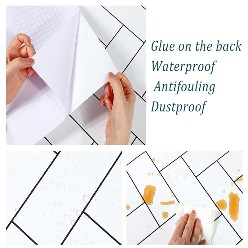 DIY Decorable Film PVC Selbst Klebe Tapete Renovable Wohnzimmer Möbel Dekorative klebrig Papier Aufkleber Vinyl Zauberstab Aufkleber