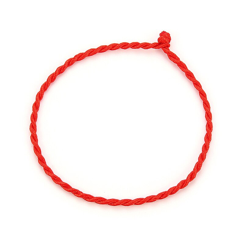 50 Pcs 2mm Red Rope Braided Red Line Good Luck / Rope / Rope Bracelet Female Men's Protection Women Men